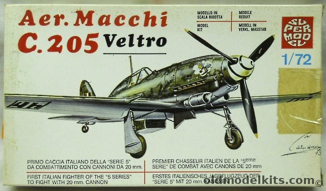 Supermodel 1/72 Macchi C-205 Veltro, 10-013 plastic model kit